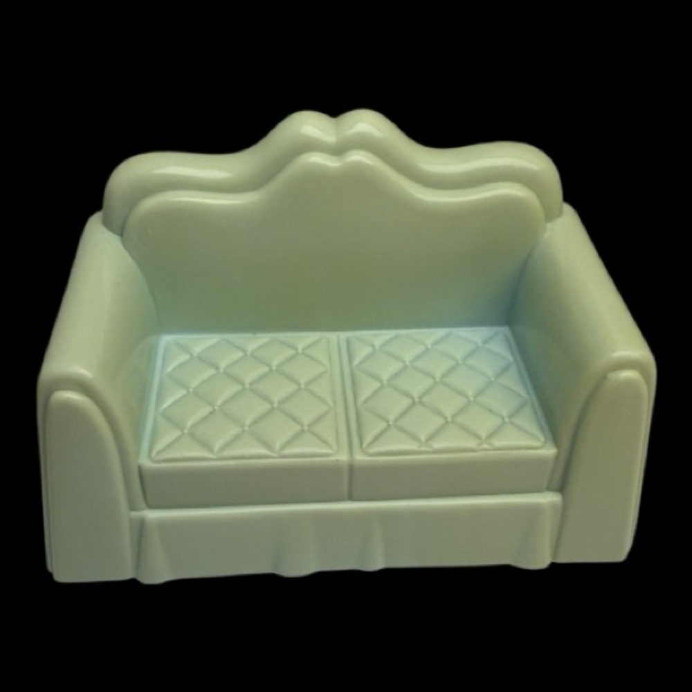 Vintage Playskool Victorian Dollhouse Loveseat Couch Sofa